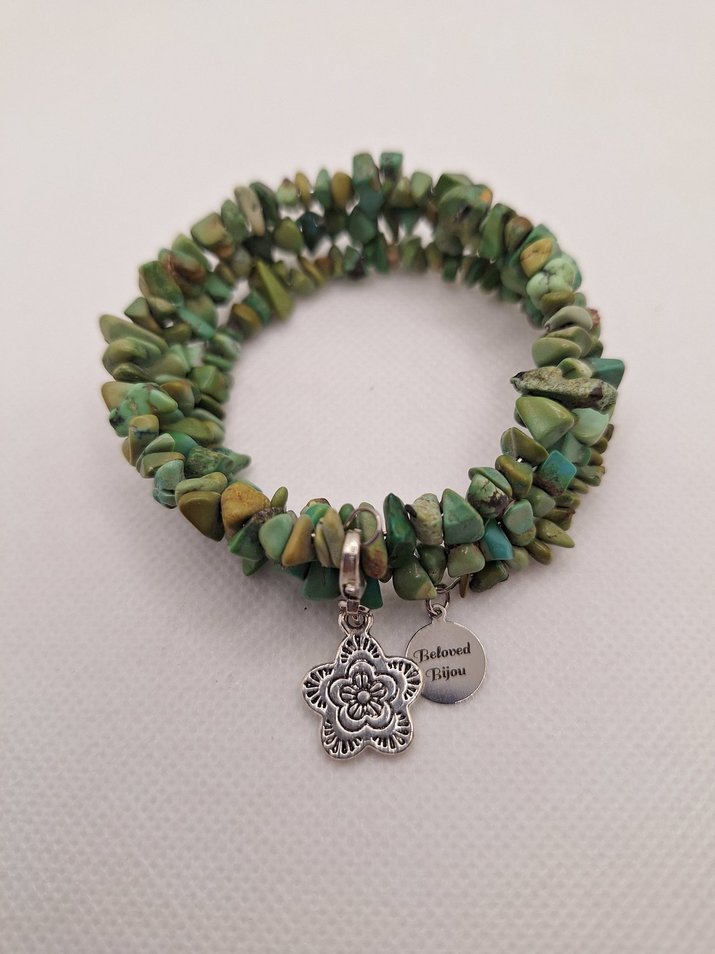 Turquoise Chip Wrap Bracelets