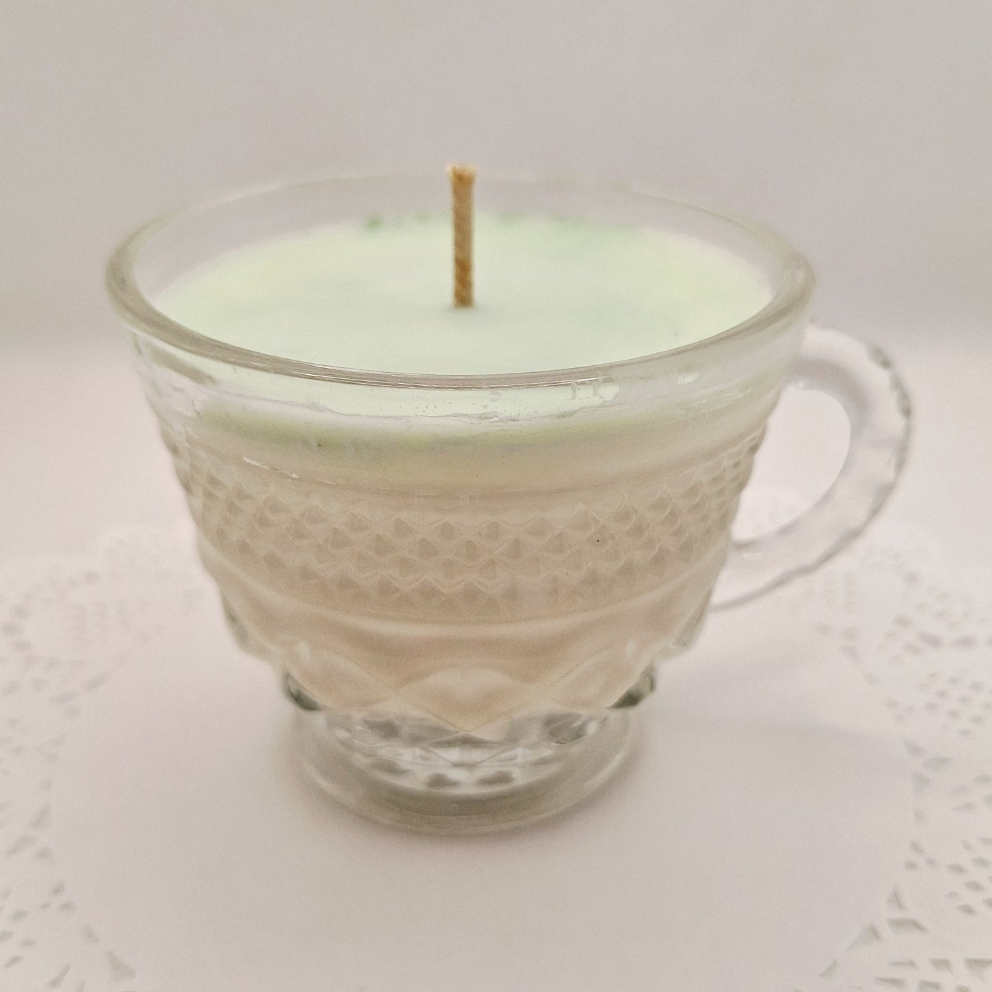 Vintage Wexford Pressed Glass 5 oz Punch Cup Candles