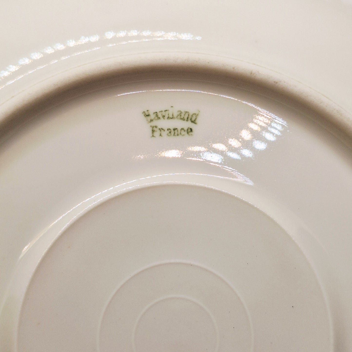 Vintage Haviland 6 oz Molded Teacup and Saucer Candle