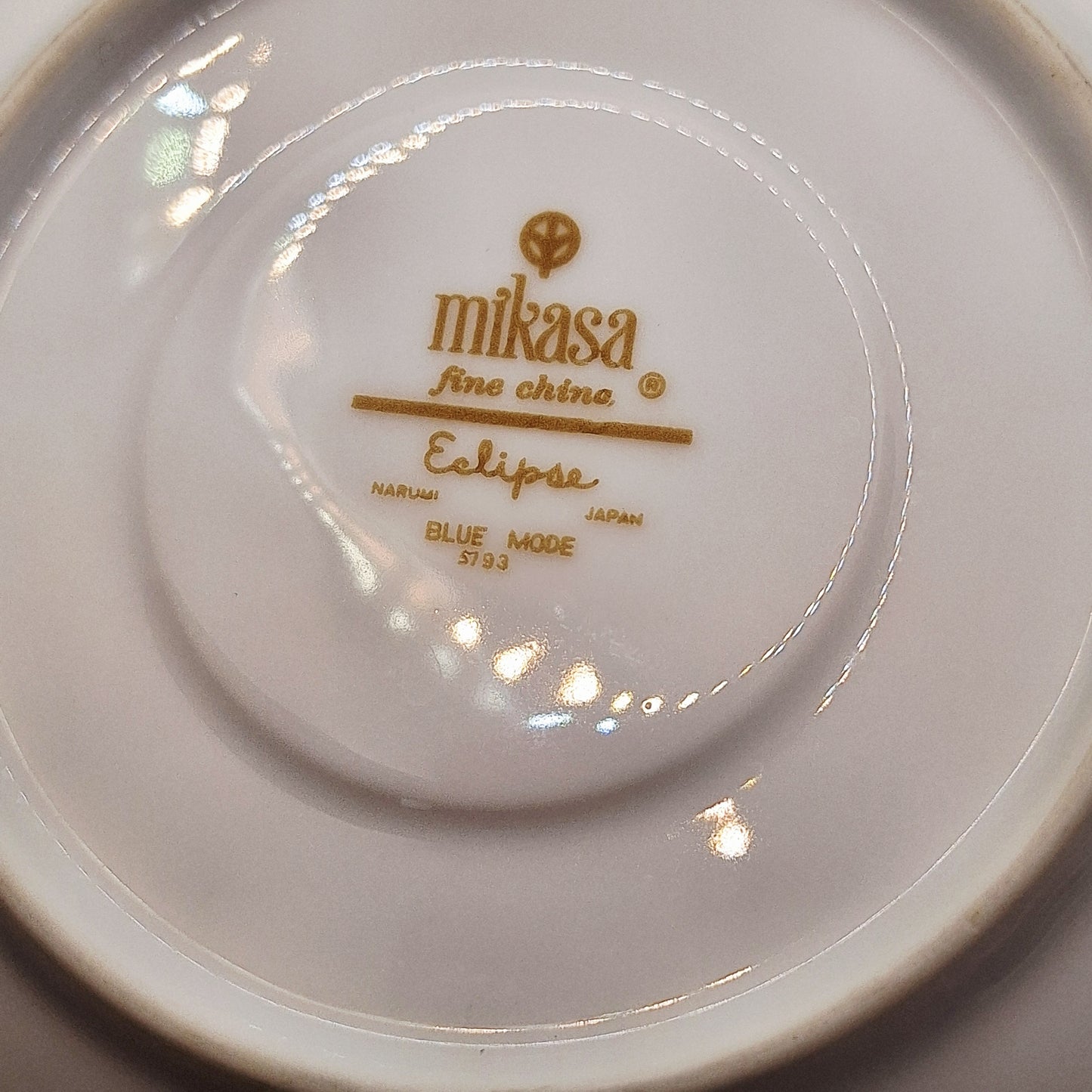 Vintage Mikasa Eclipse Teacup and Saucer Candle