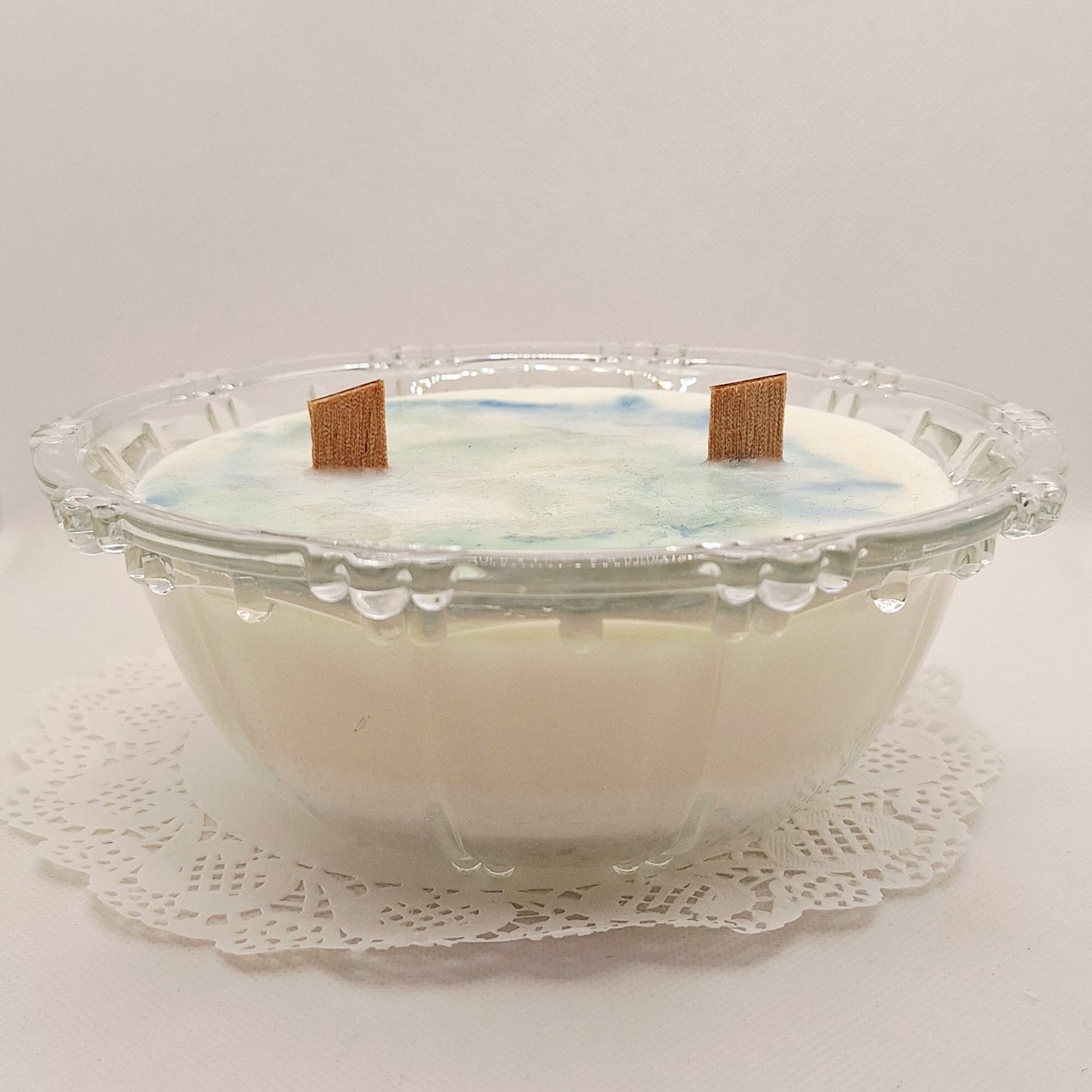Vintage KIG Indonesia 16 oz Lidded Dish Candle