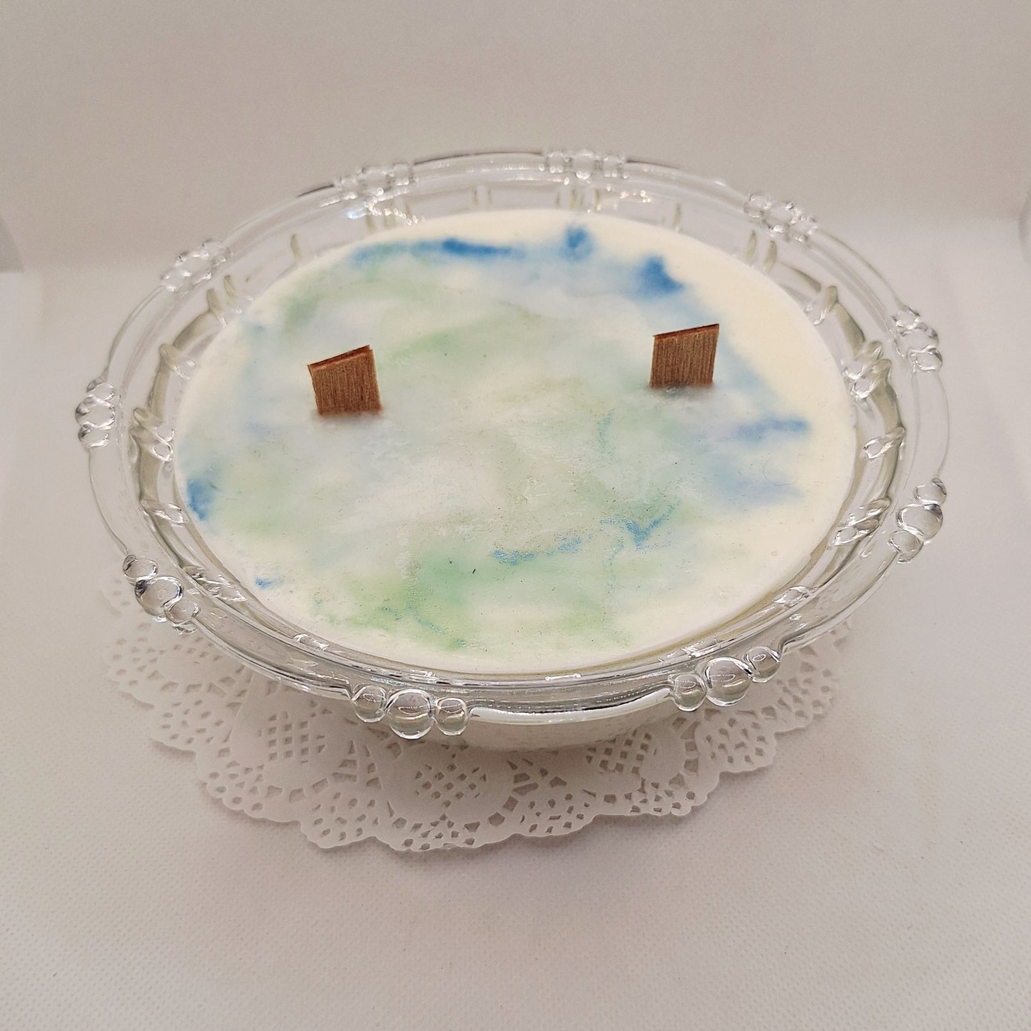 Vintage KIG Indonesia 16 oz Lidded Dish Candle