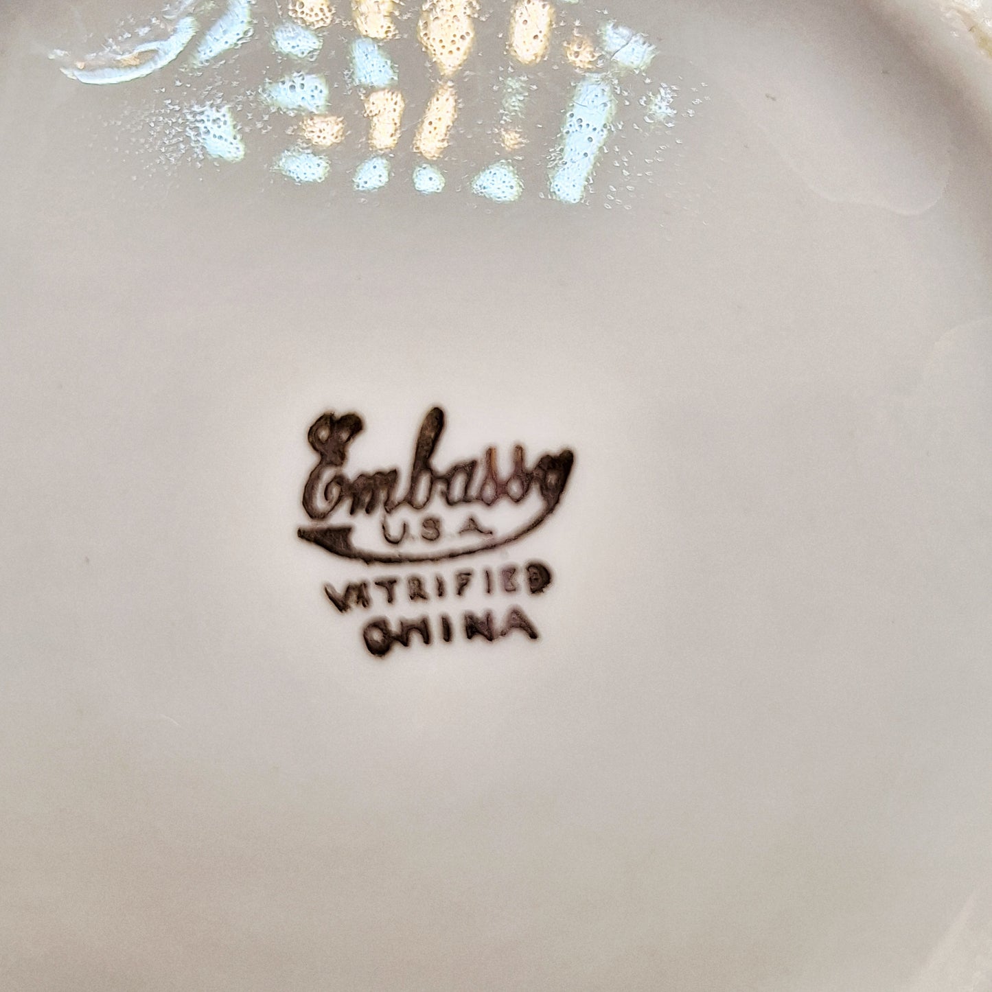 Vintage Embassy China 9 oz Lidded Dish Candle