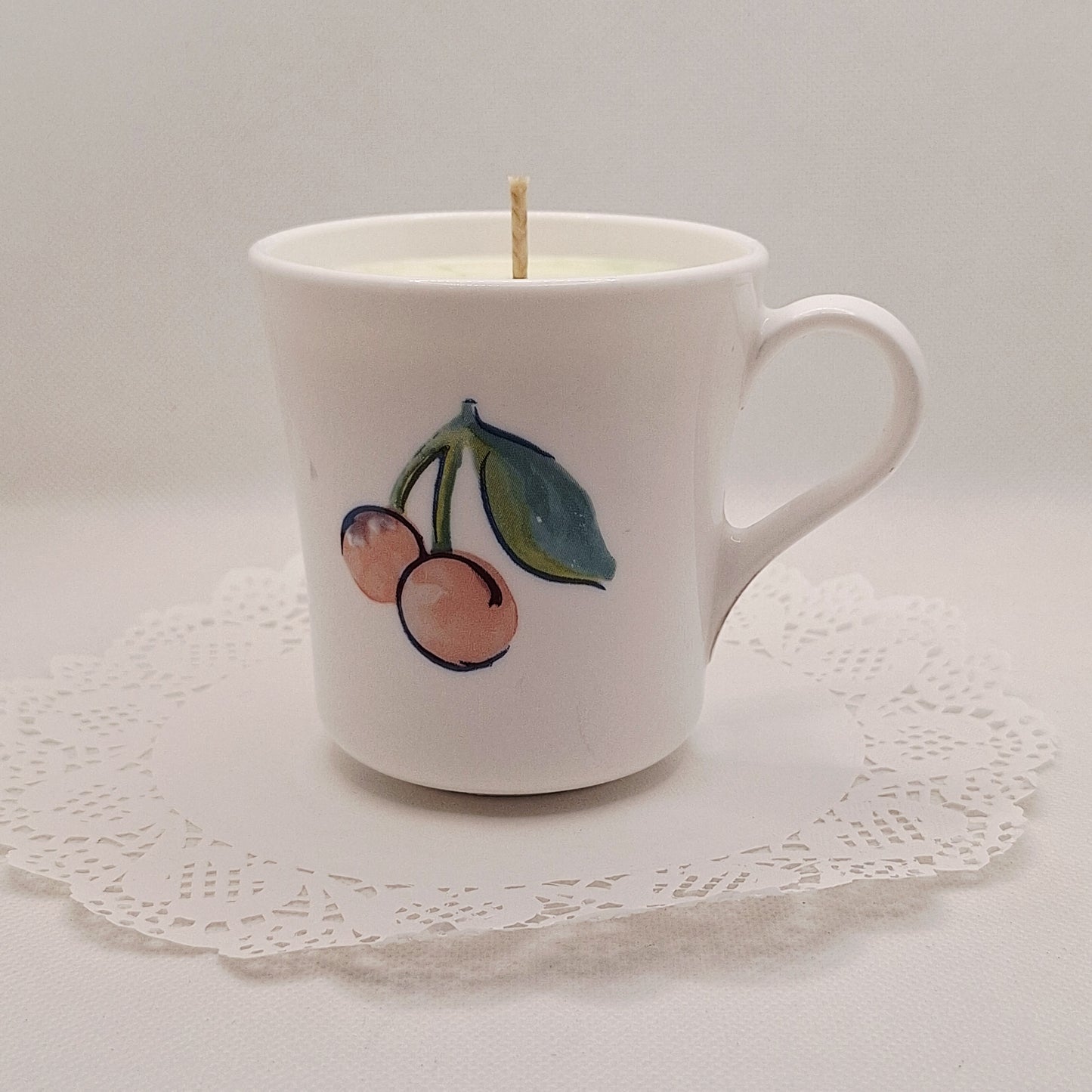 Corning Ware Cherry Apple 8 oz Coffee Cup Candles