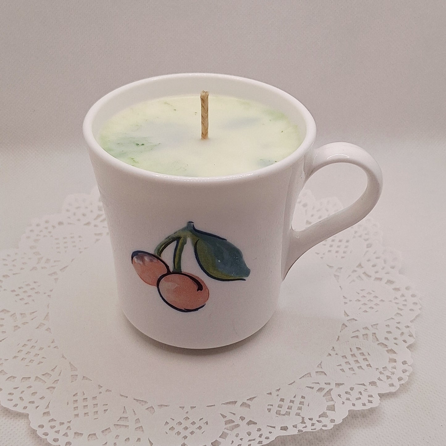 Corning Ware Cherry Apple 8 oz Coffee Cup Candles