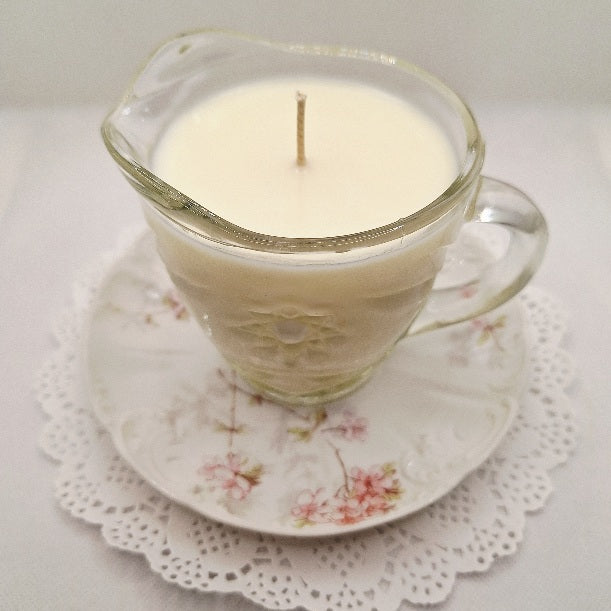 Haviland Limoges and Anchor Hocking Massage Oil Candle