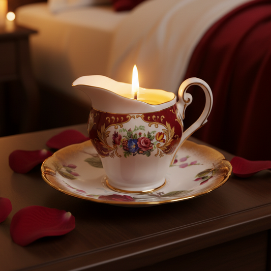 Royal Standard Lady Fayre Creamer Cup Massage Oil Candle