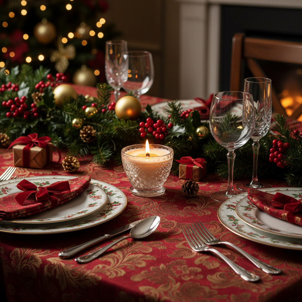 Depression Glass Wood Wick Candle