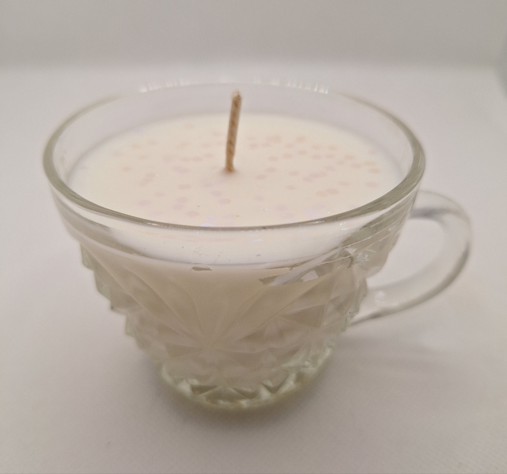 Vintage Pressed Glass 3 oz Punch Cup Candles
