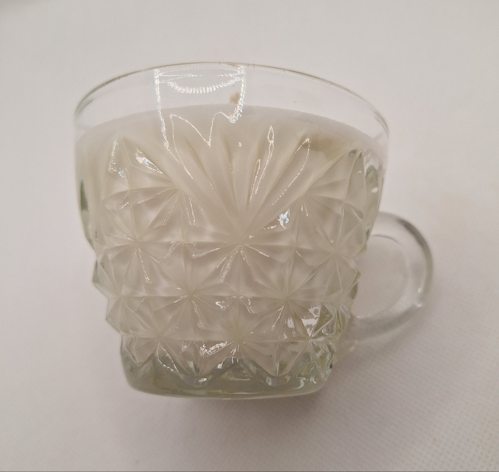 Vintage Pressed Glass 3 oz Punch Cup Candles