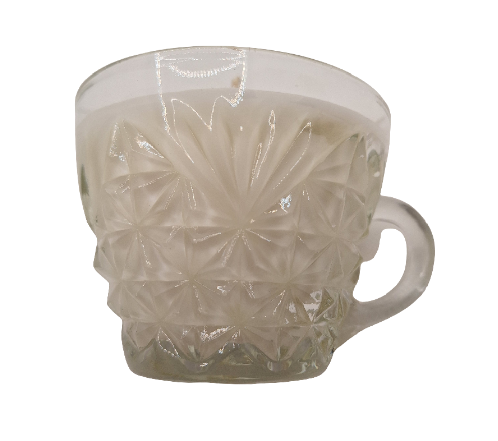 Vintage Pressed Glass 3 oz Punch Cup Candles