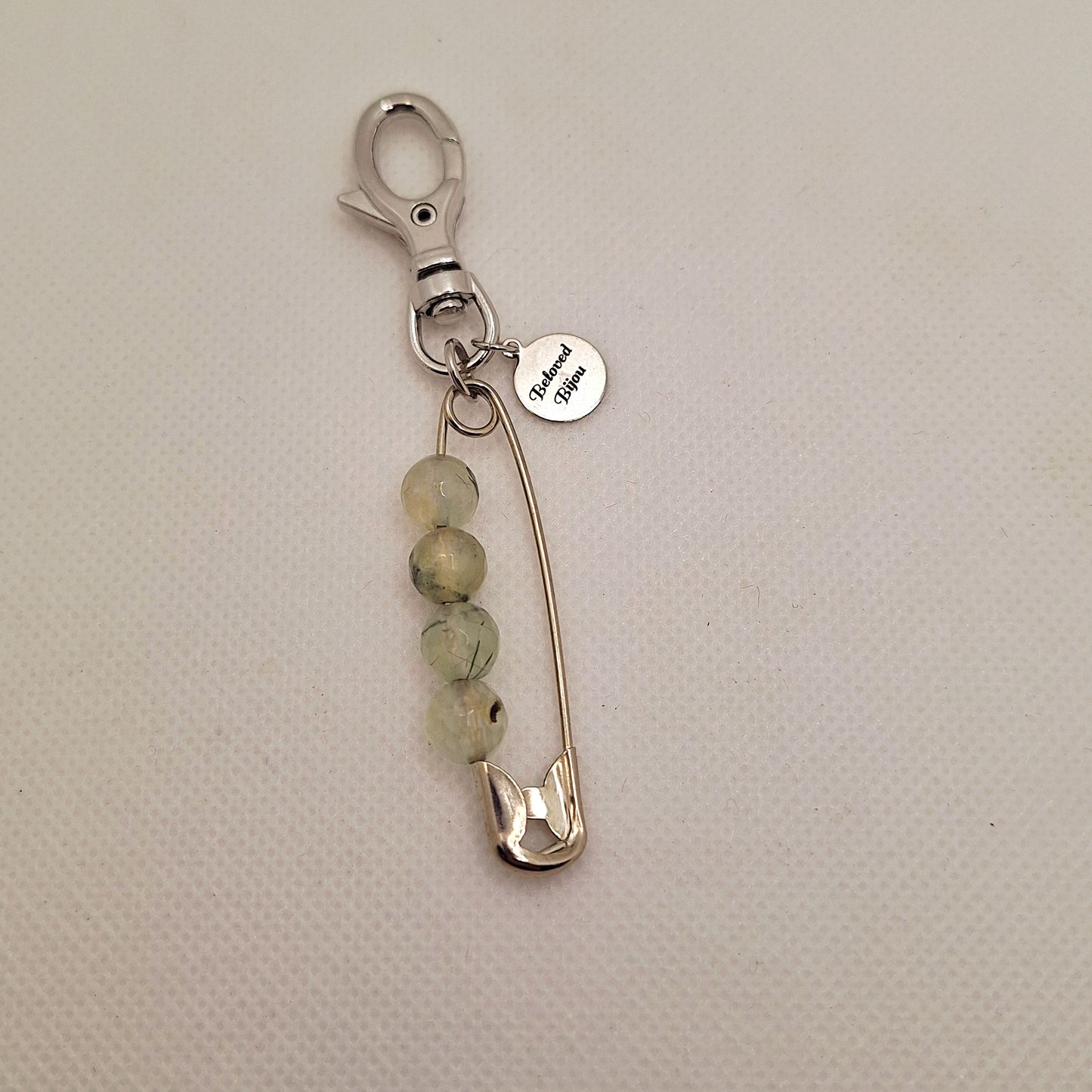 Crystal Safety Pin Charms