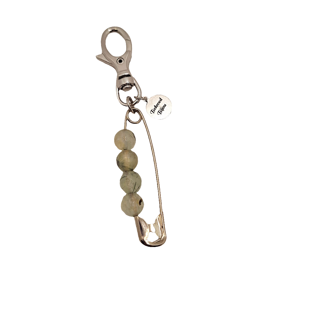 Crystal Safety Pin Charms