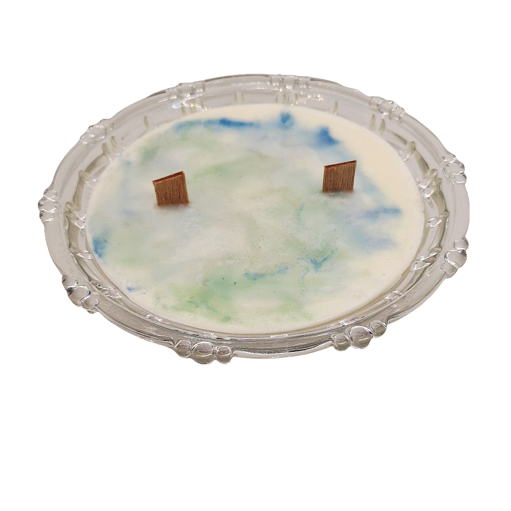 Vintage KIG Indonesia 16 oz Lidded Dish Candle