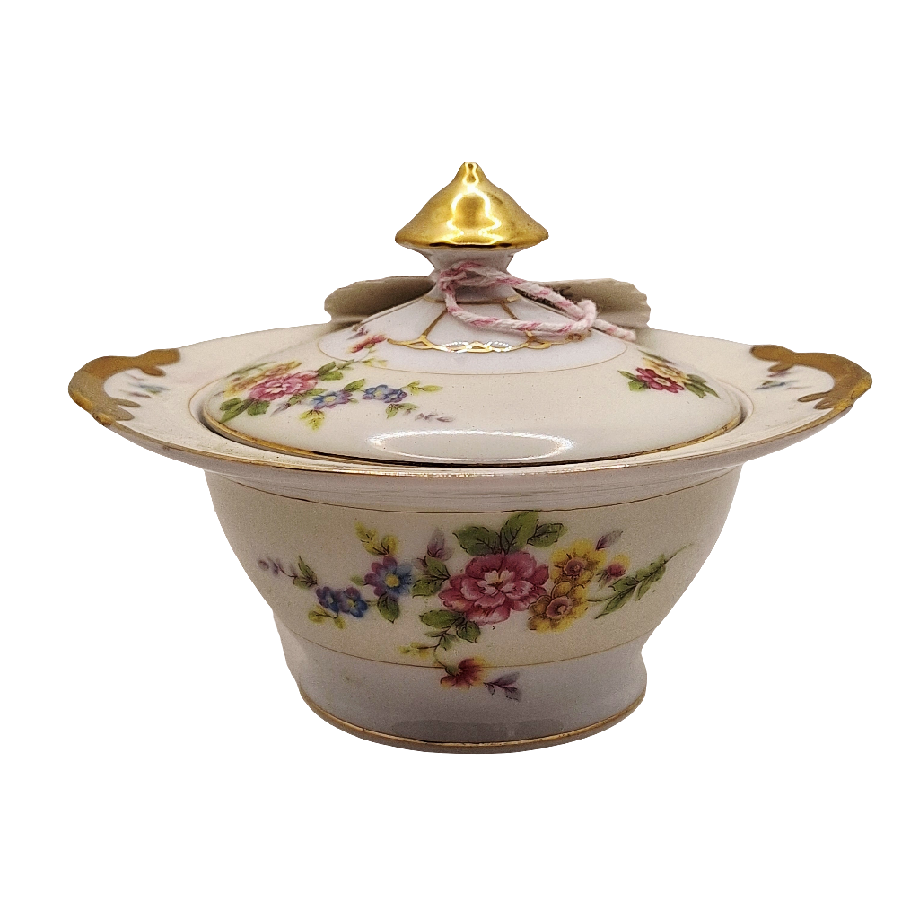 Vintage Empress China 6 oz Lidded Dish Candle