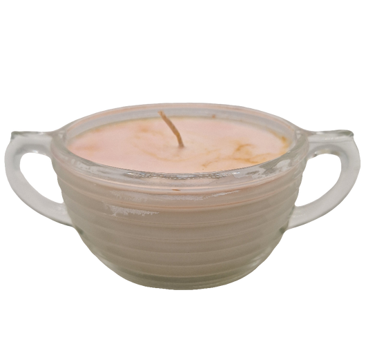 Vintage 10 oz Art Deco Dish Candle