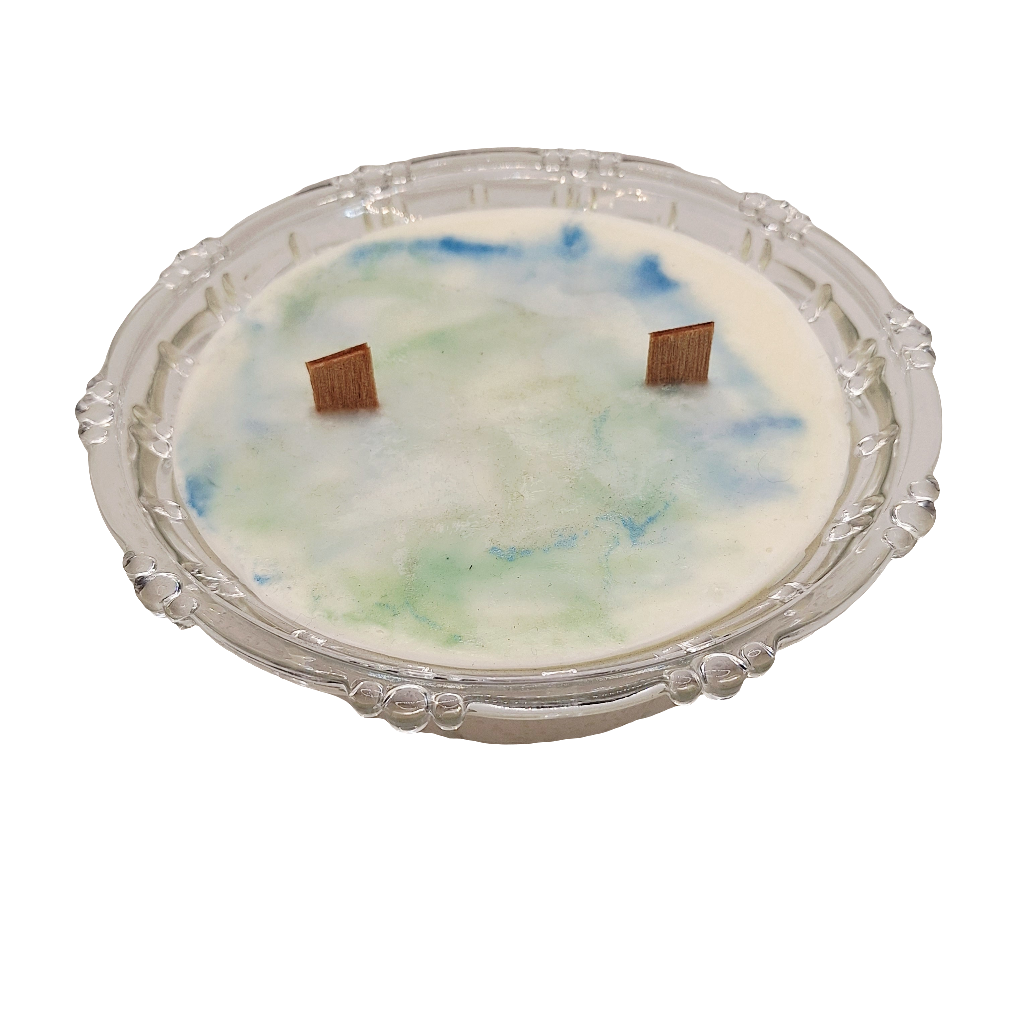 Vintage KIG Indonesia 16 oz Lidded Dish Candle