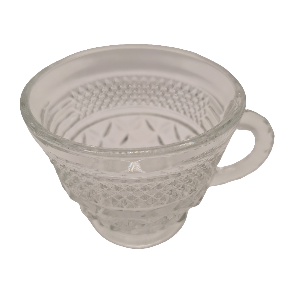 Vintage Wexford Pressed Glass 5 oz Punch Cup Candles