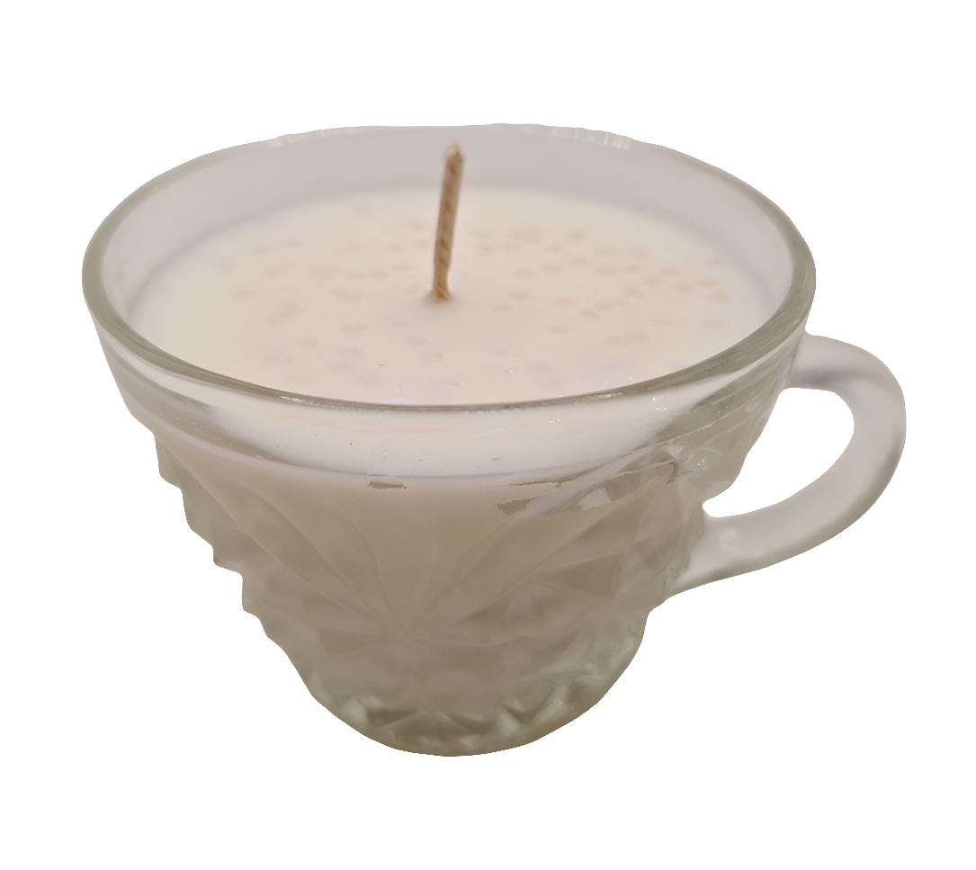 Vintage Pressed Glass 3 oz Punch Cup Candles