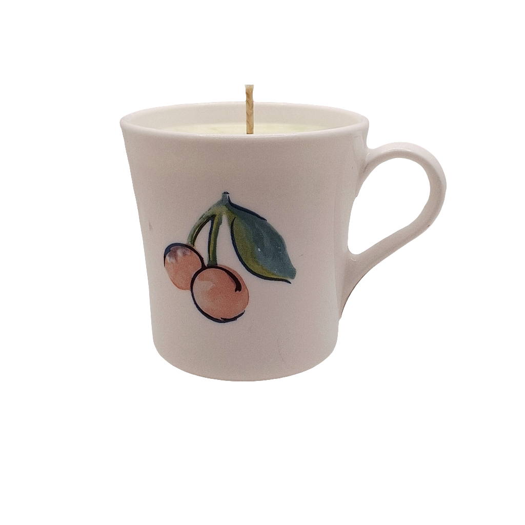 Corning Ware Cherry Apple 8 oz Coffee Cup Candles