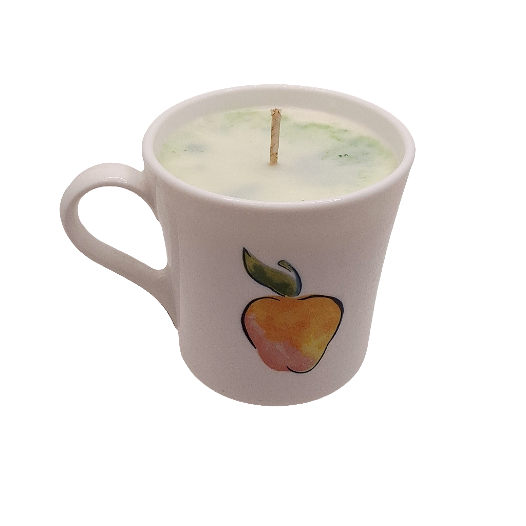 Corning Ware Cherry Apple 8 oz Coffee Cup Candles