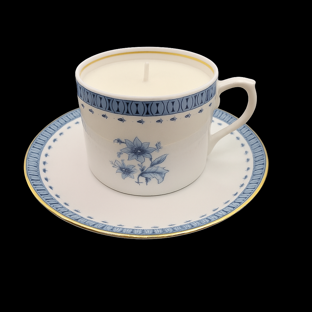 Vista Alegre 5 oz Teacup and Saucer Candles