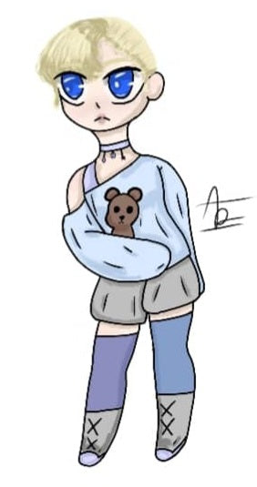 Violet Chibi by Azalea Bukonis