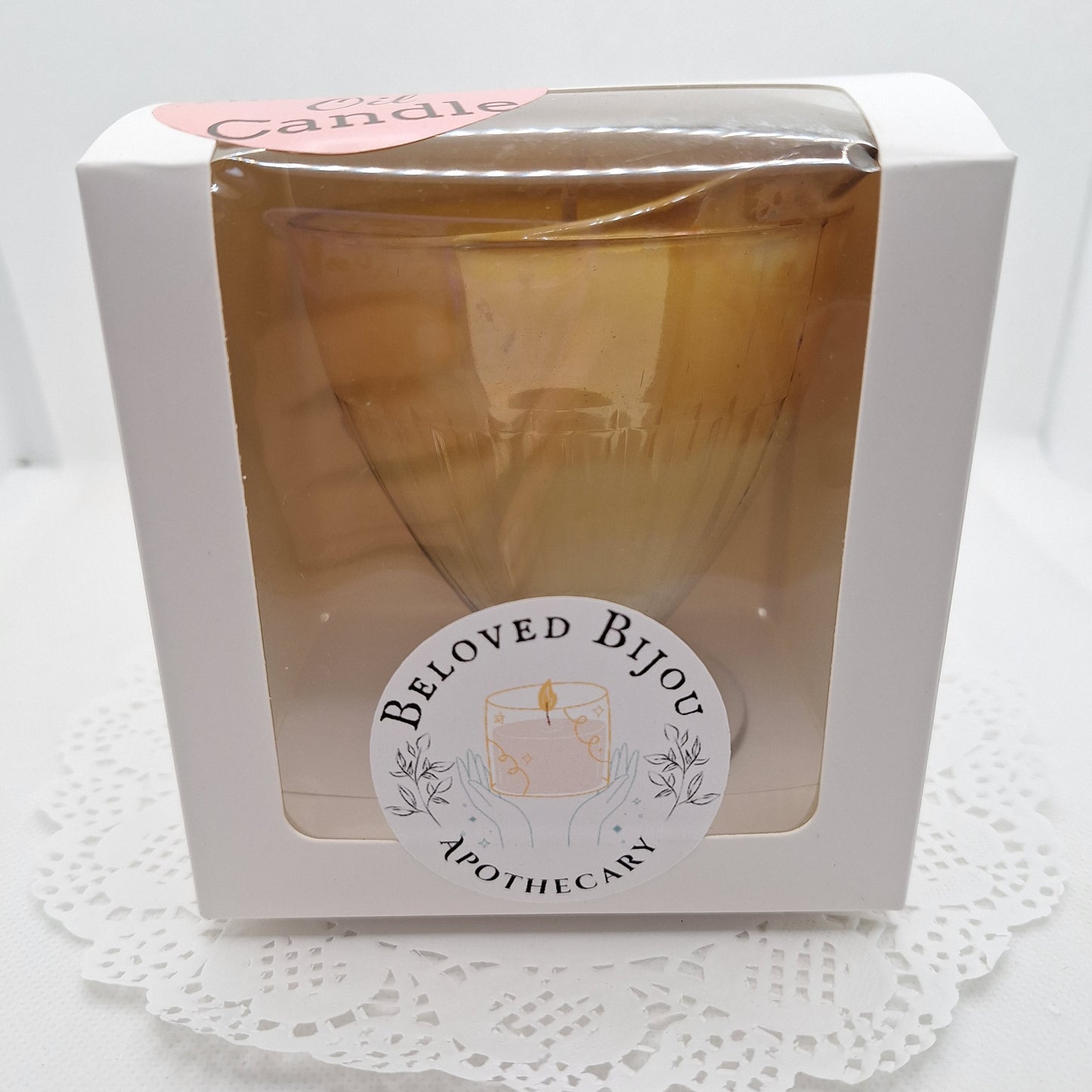 Carnival Glass 6 oz Massage Oil Candle