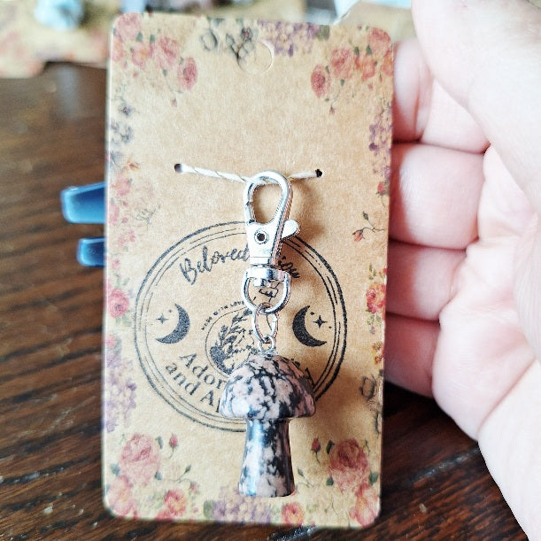Crystal Mushroom Charms