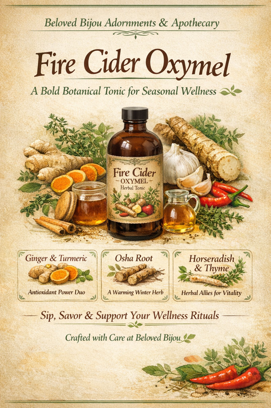 Fire Cider Oxymel: A Bold Botanical Tonic for Everyday Wellness 🌿🔥