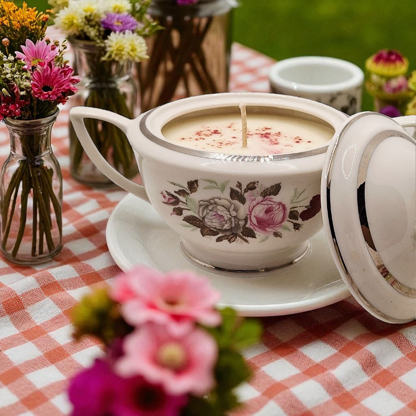 Vintage Dish Candles