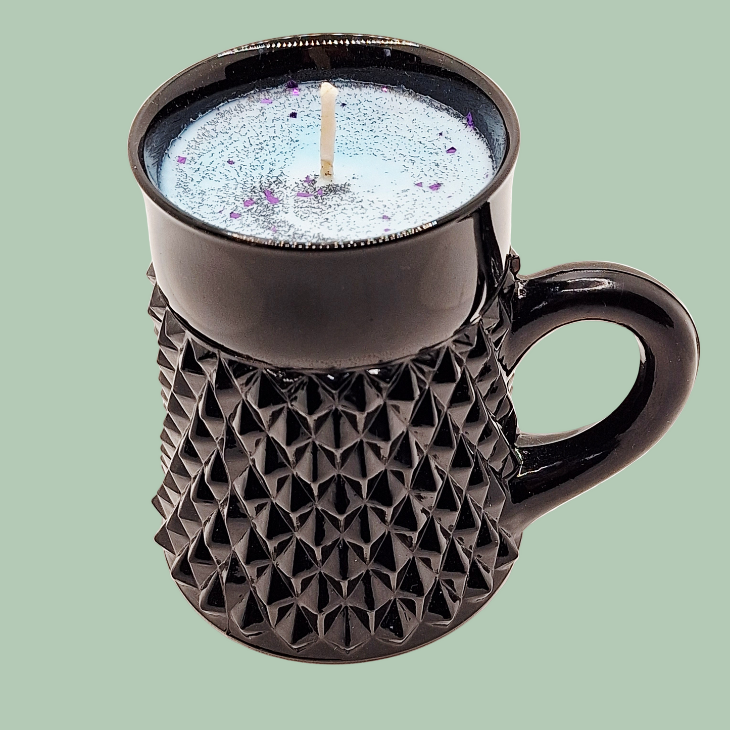 Black Orchid Vintage 7 oz Indiana Tiara Glass Beer Stein Candle