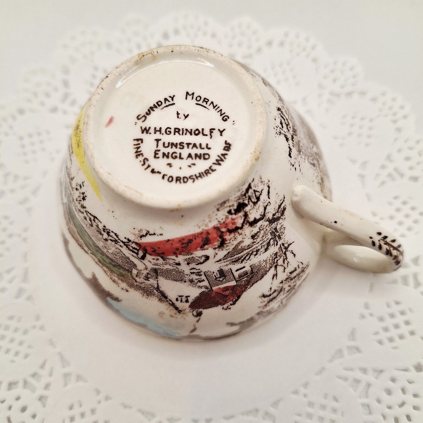 W.H. Grinolfy Sunday Morning Soy Wax Teacup Candle