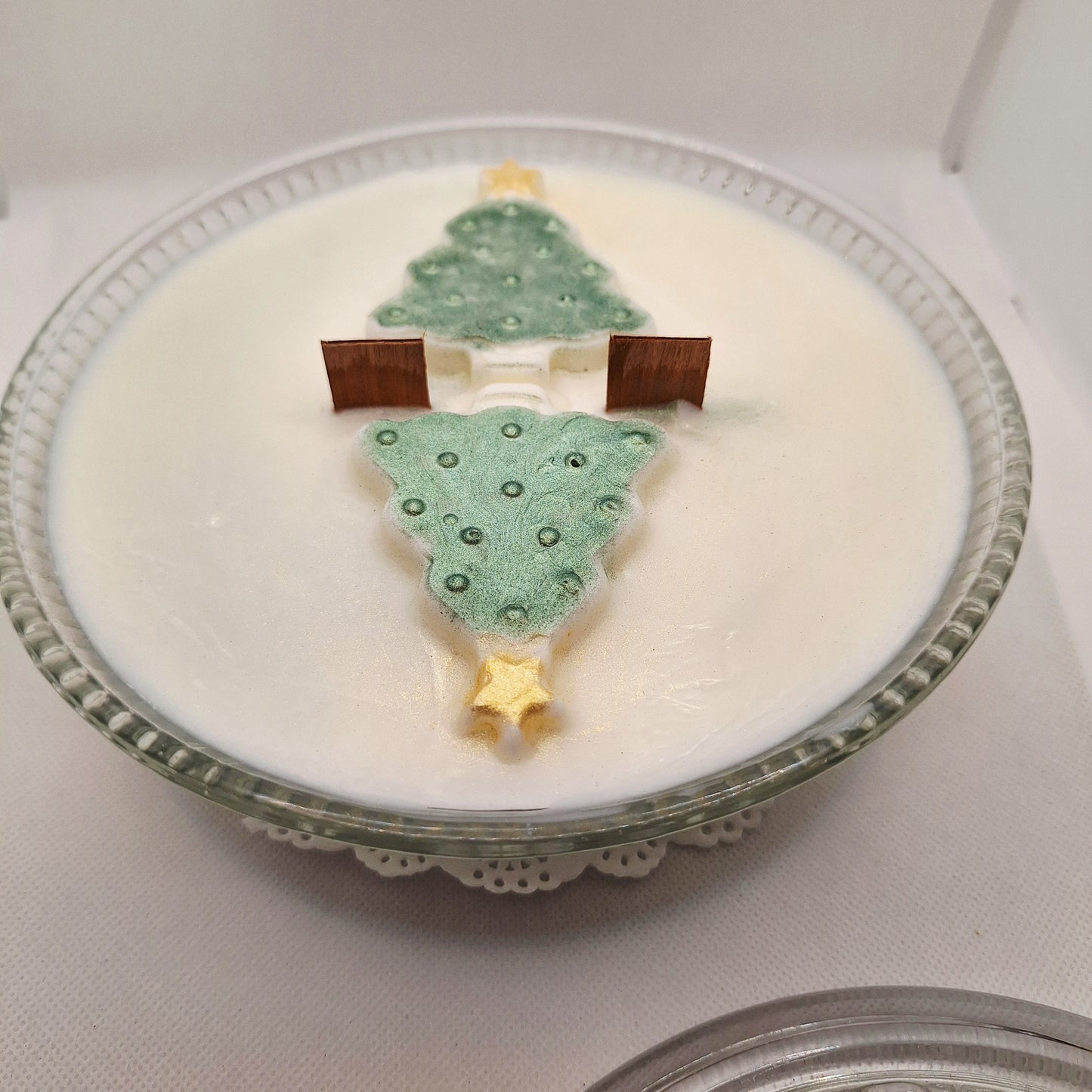 Woodland Elves Depression Glass Wood Wick Candle