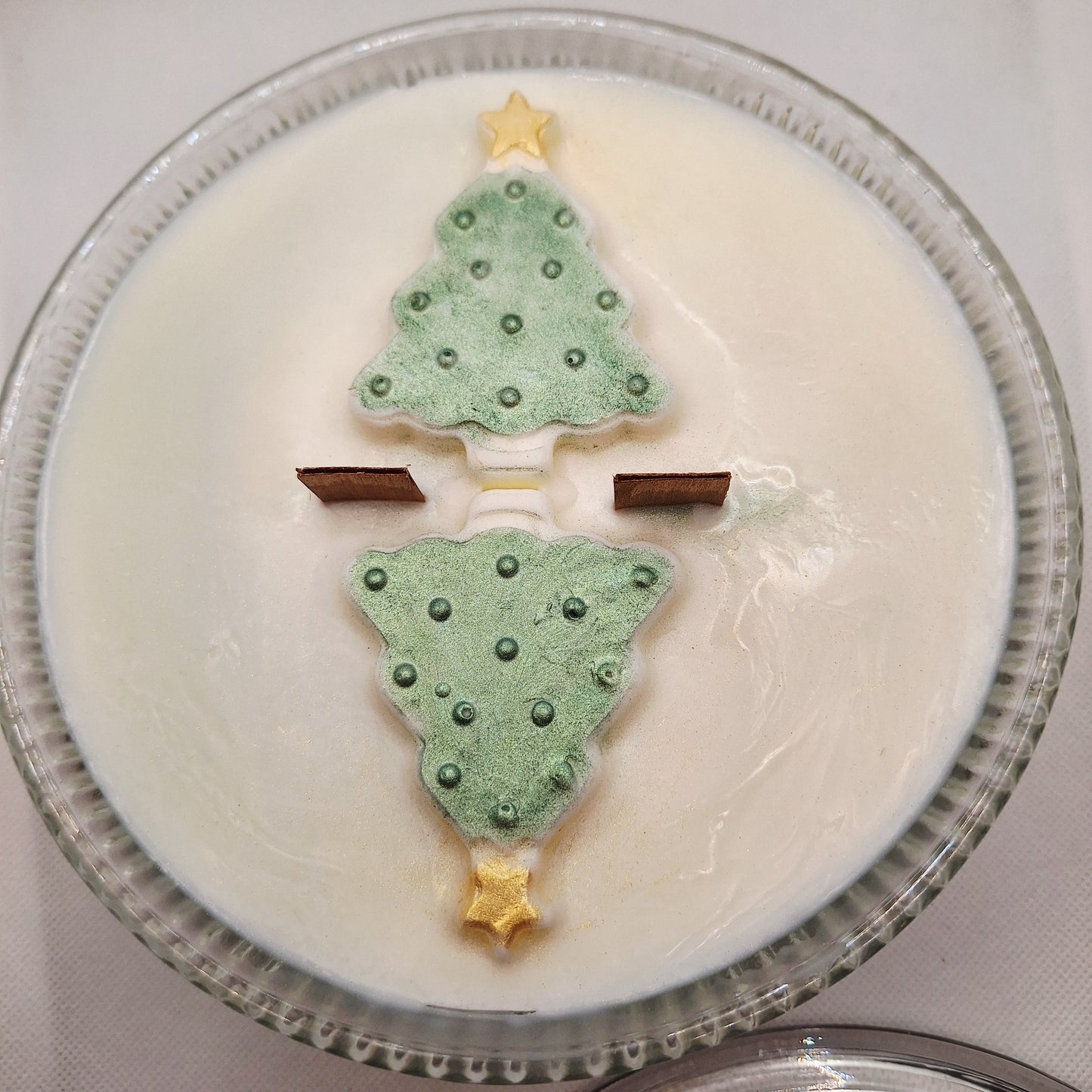 Woodland Elves Depression Glass Wood Wick Candle