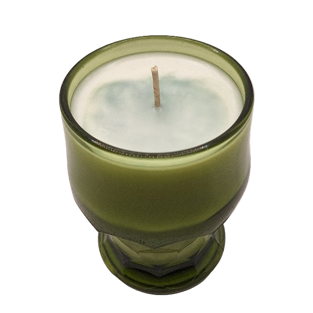 Anchor Hocking Georgian Honeycomb Avocado Green Soy Wax Candle