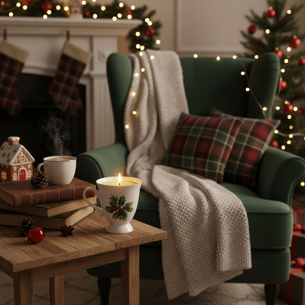 Yuletide Holly Soy Wax Candle