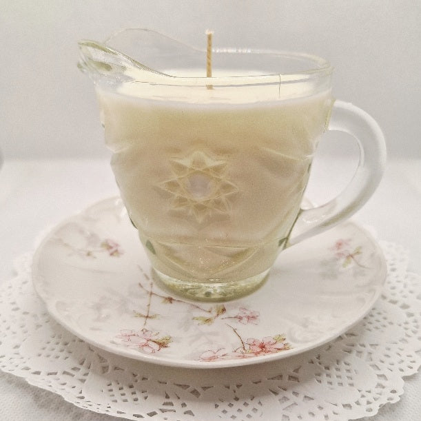 Haviland Limoges and Anchor Hocking Massage Oil Candle