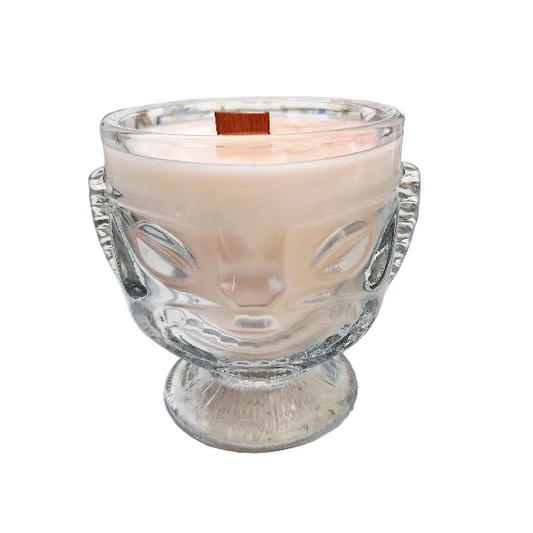 Vintage Anchor Hocking Tiki Cup Soy Wax Candles