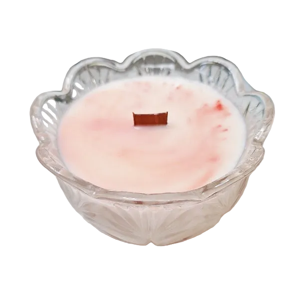 Vintage Pressed Glass 11 oz Tropical Tangerine Soy Wax Candle