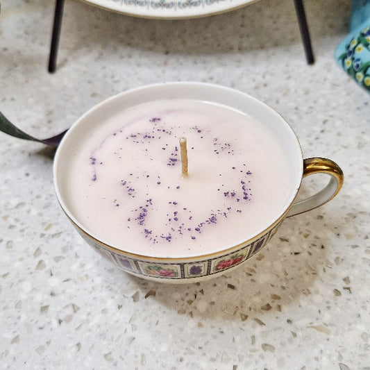 Vintage Felda China German Teacup Soy Wax Candle