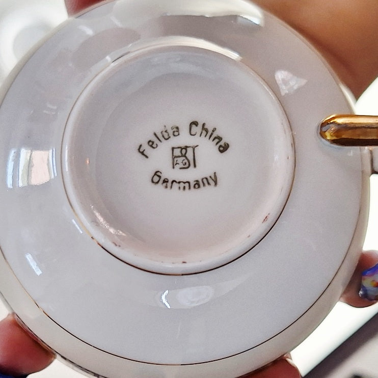 Vintage Felda China German Teacup Soy Wax Candle
