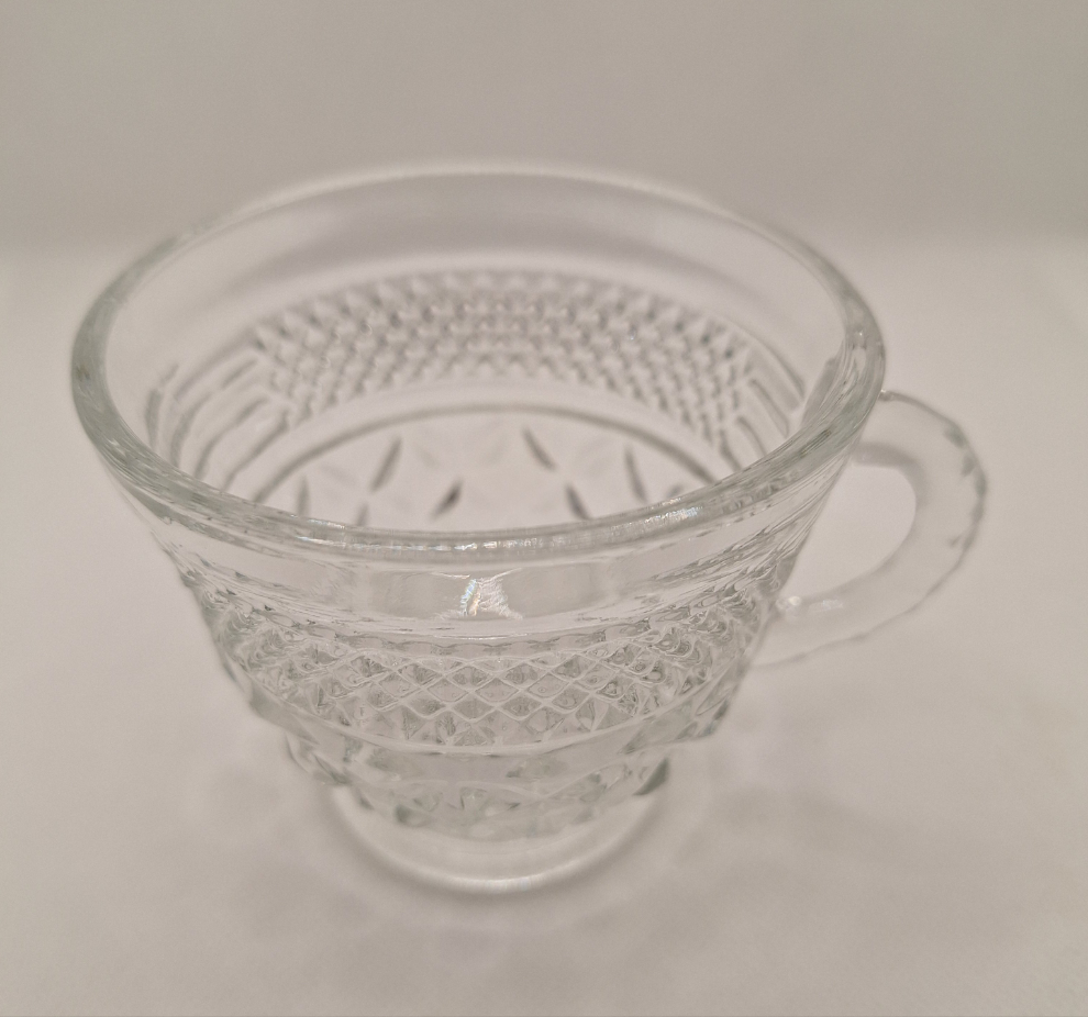 Vintage Wexford Pressed Glass 5 oz Punch Cup Candles