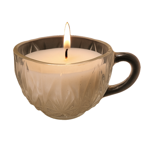 Vintage Pressed Glass 5 oz Punch Cup Candles