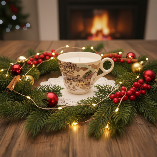 W.H. Grinolfy Sunday Morning Soy Wax Teacup Candle