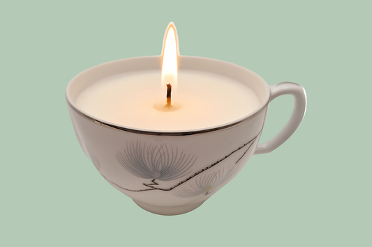 Laurel China Inland Sea 6 oz Teacup Candles