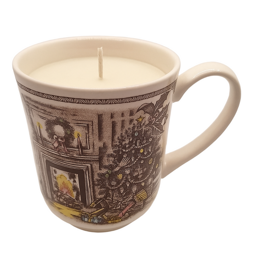 English Christmas Yuletide Mug Soy Wax Candle
