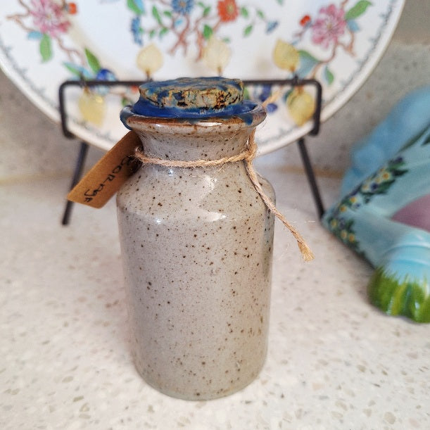 Vintage Stoneware Jars of Borage