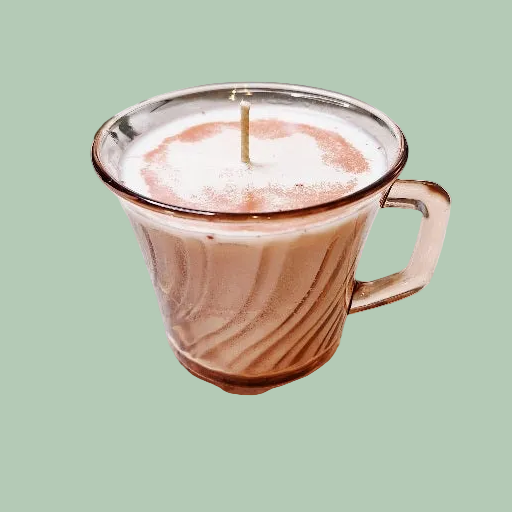 Forte Crisa Pink Glass Teacup Candle