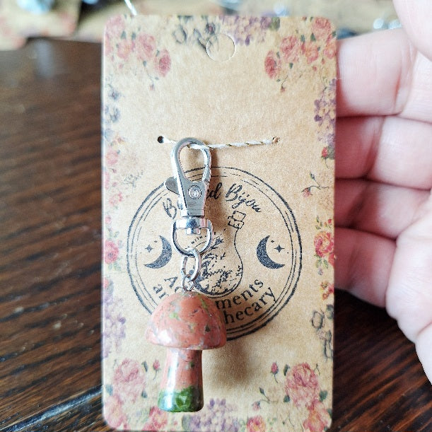 Crystal Mushroom Charms